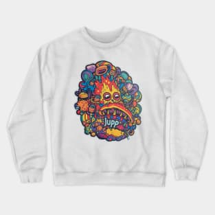 “JUPP” Alternate Dimension Sticker Art Crewneck Sweatshirt